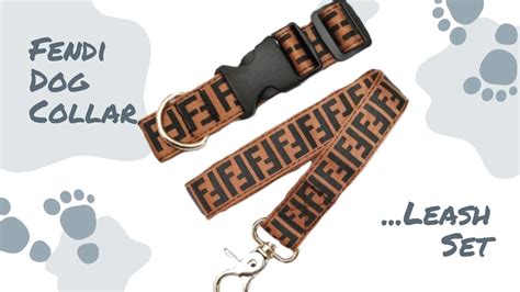 fendi dog collar and leash set|fendi dog collar and leash.